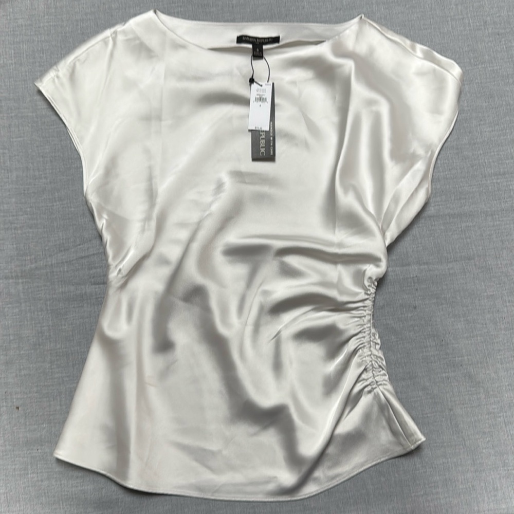 Banana Republic Cream Satin Blouse